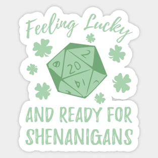 D&D St. Patrick's Day Sticker